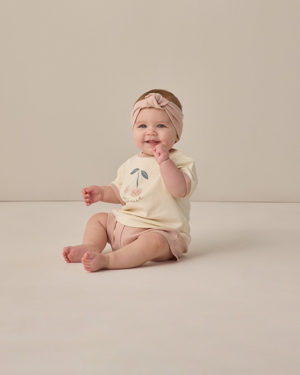 Play Short || Blush - Quincy Mae Bottoms sold by Rosebud & Jo