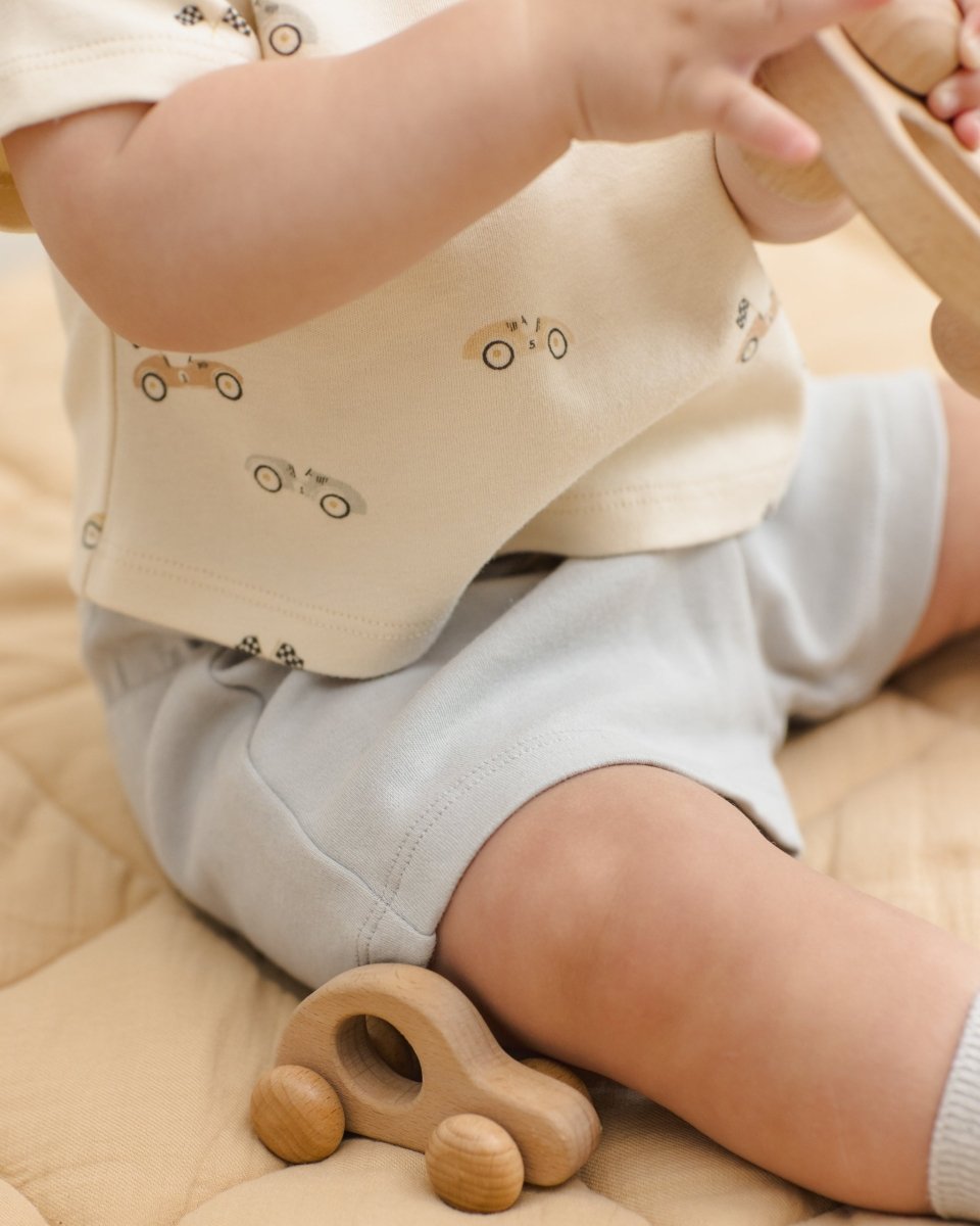 Play Short || Sky - Quincy Mae Bottoms sold by Rosebud & Jo