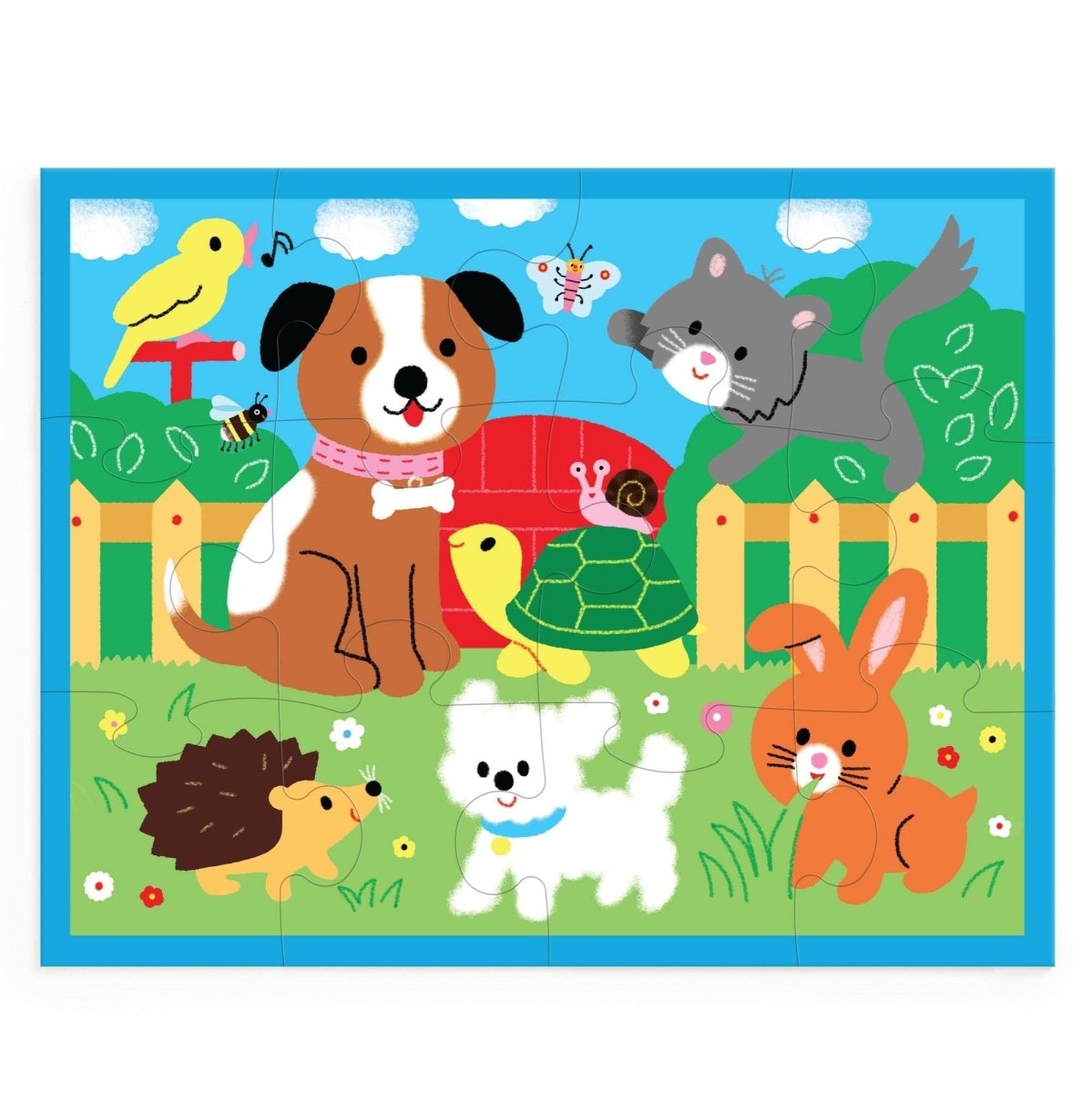 Playful Pets 12 Piece Pouch Puzzle - Chronicle Books Puzzle sold by Rosebud & Jo