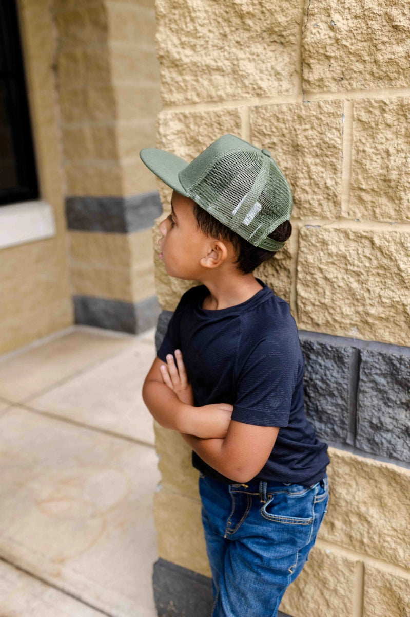 Playground Park Ranger Leather Patch Hat - Left Grain Hat sold by Rosebud & Jo