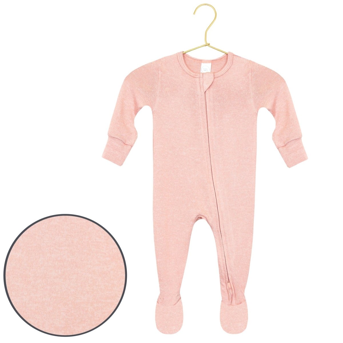 Plush Knit Zipper Footies - Piper - Lou Lou & Company Footies sold by Rosebud & Jo