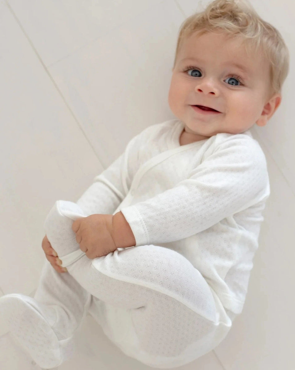 Pointelle Slim Footie - TANE Baby & Toddler Clothing sold by Rosebud & Jo
