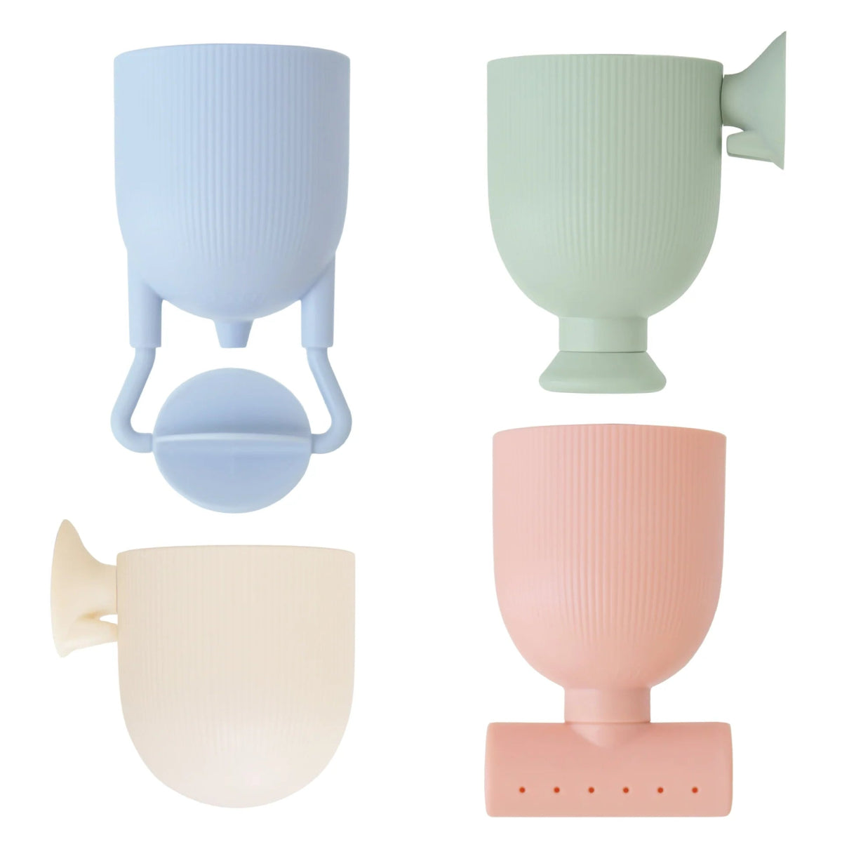 Pour and Play Bath Toy Set – 4 - Piece Suction Cup Waterfall Cups - Mushie Bath Toy sold by Rosebud & Jo