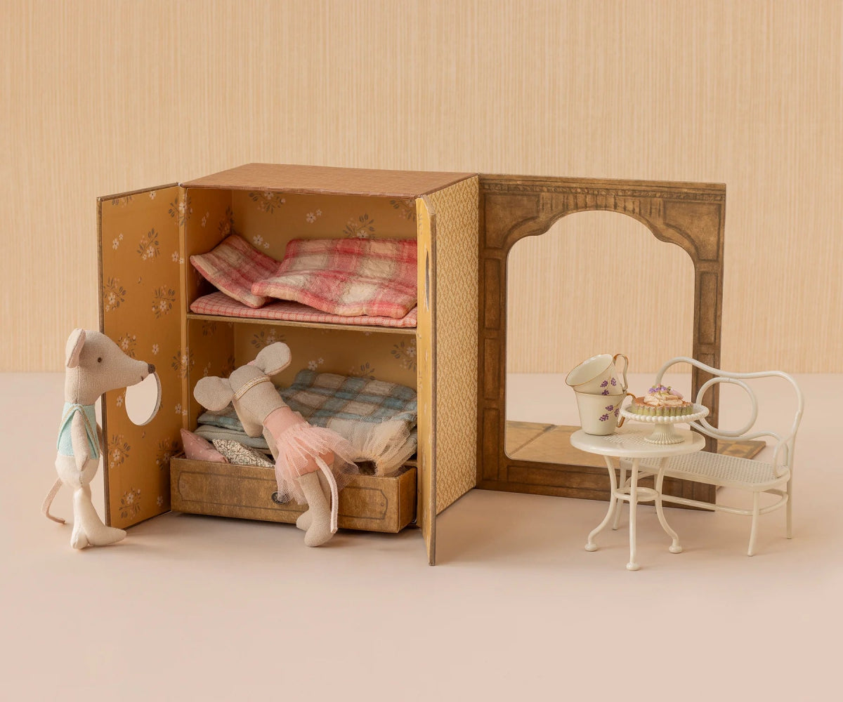 PREORDER - Ballet Mice in Dance Studio, Little Sister and Brother - Maileg Toy sold by Rosebud & Jo