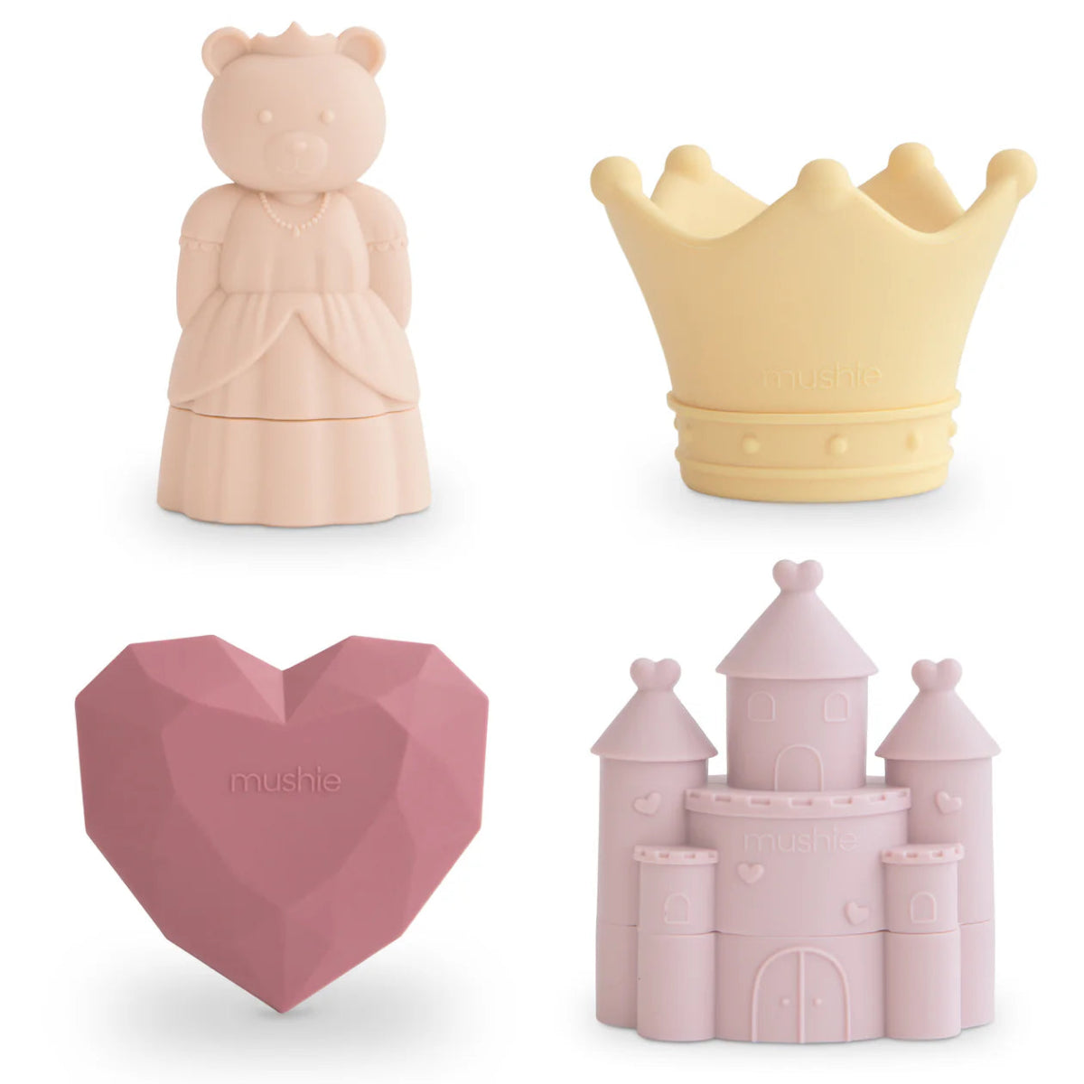 Princess Mold Free Bath Play Set - mushie Toys sold by Rosebud & Jo