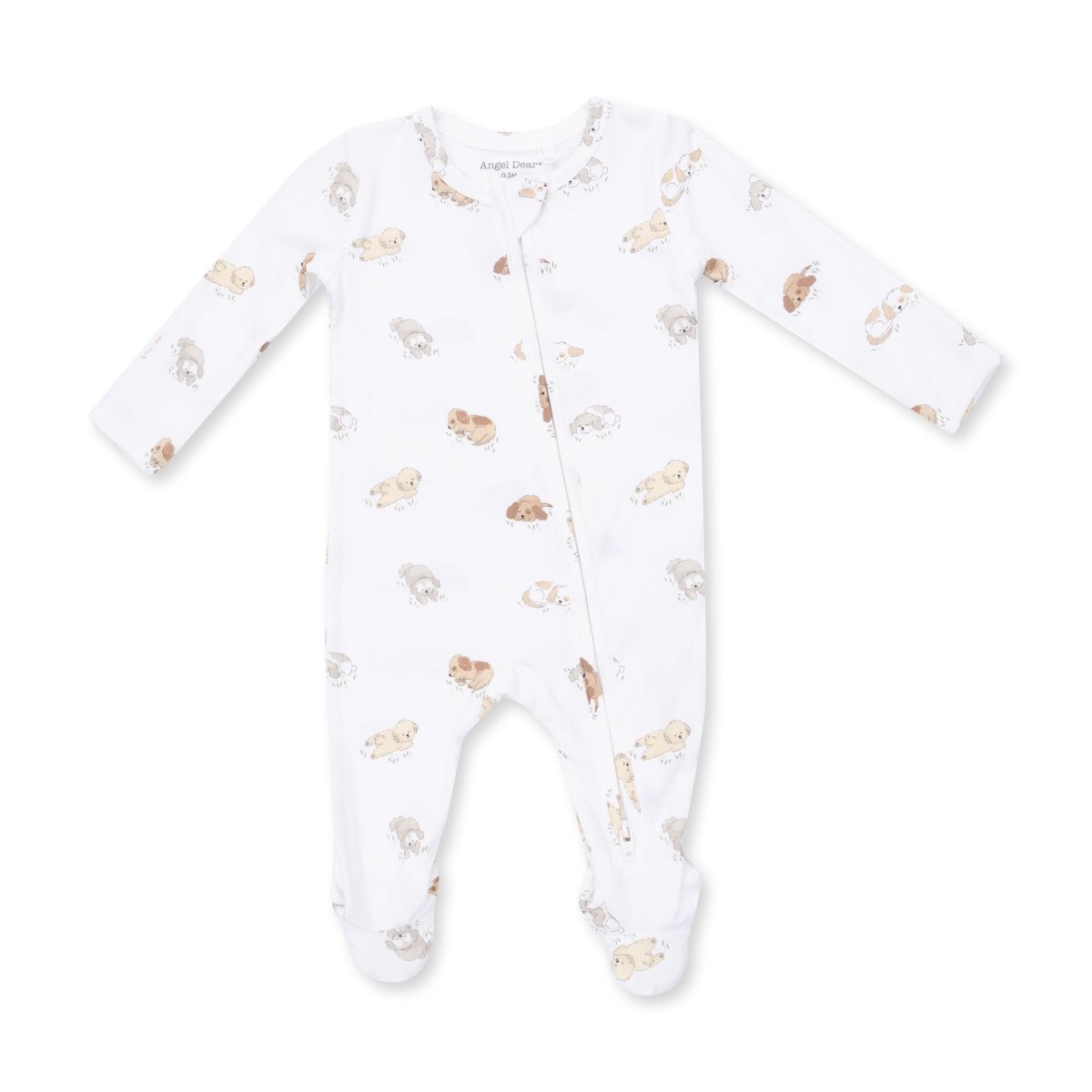 Puppy Snuggle Club - 2 Way Zipper Footie - Angel Dear Footies sold by Rosebud & Jo