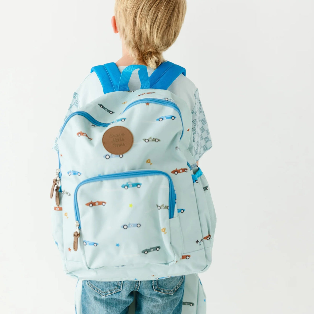 Race Cars Backpack - Brave Little Ones Baby Gear sold by Rosebud & Jo