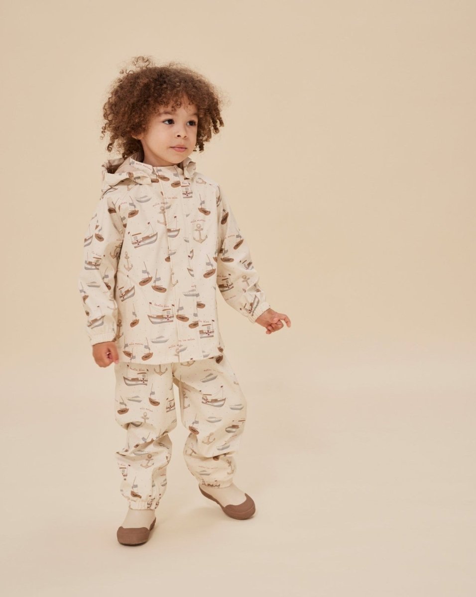Rainy Palme Set - Rain Jacket and Pants Set - Konges Sløjd A/S Baby & Toddler Clothing sold by Rosebud & Jo