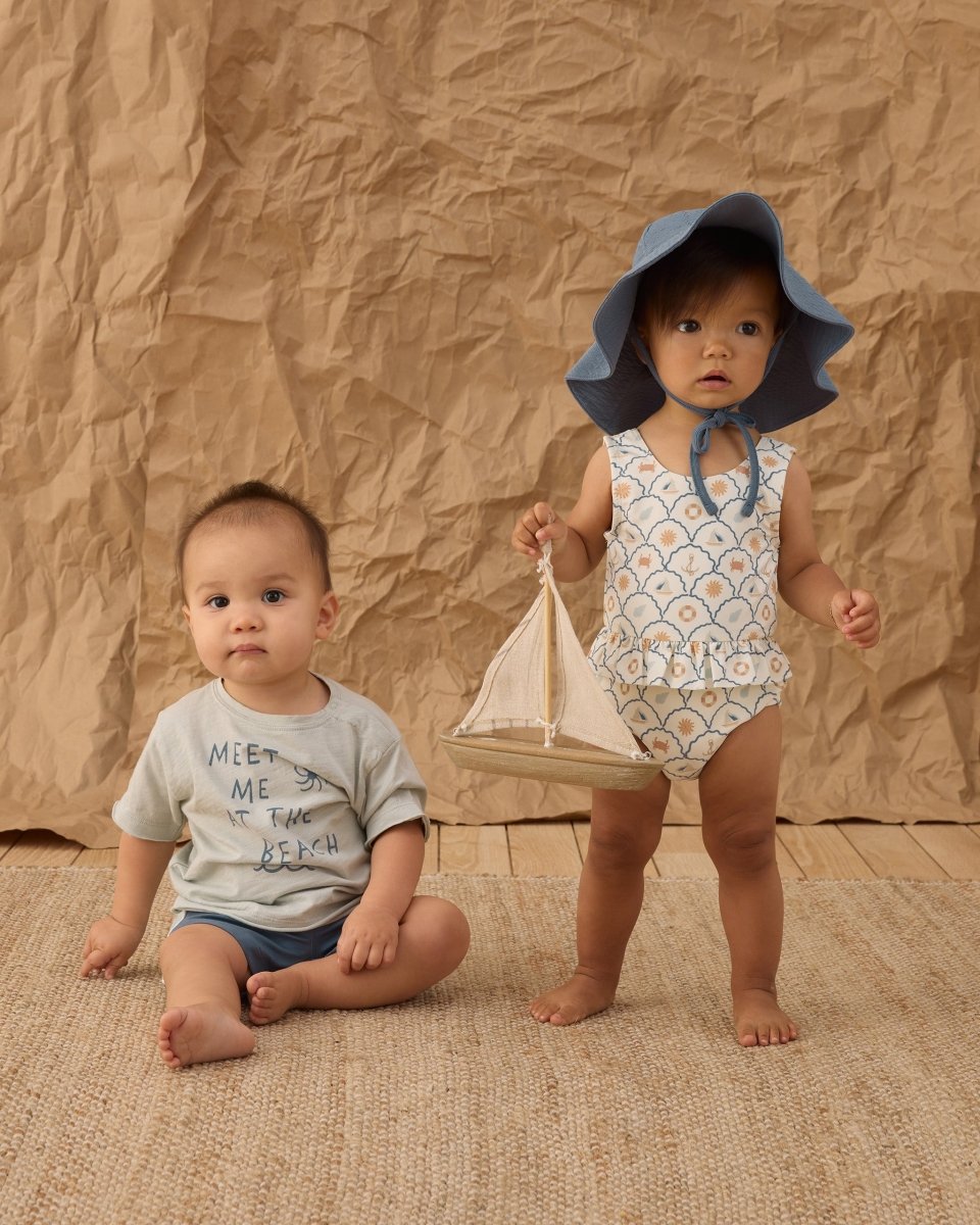 Raw Edge Tee || Meet Me At The Beach - Rylee + Cru Tops sold by Rosebud & Jo