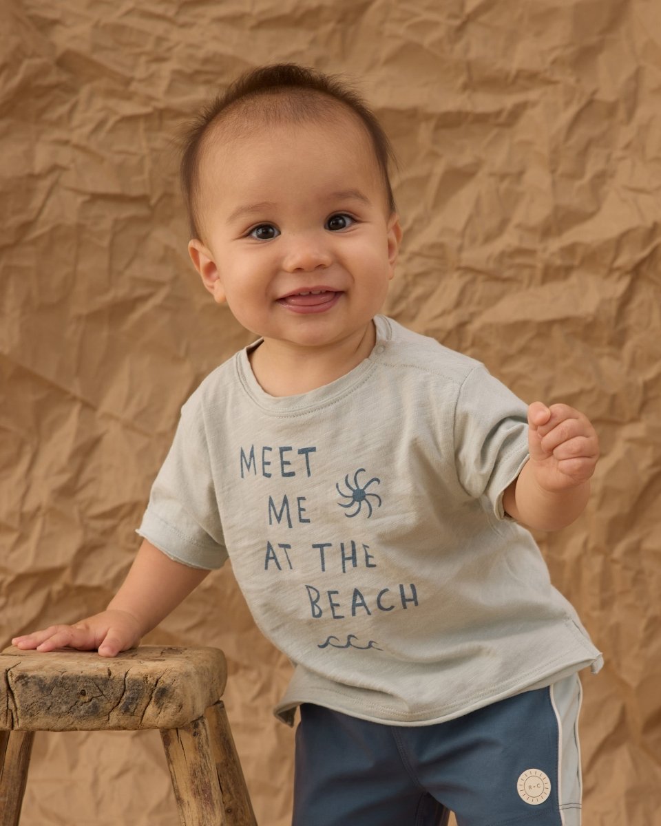 Raw Edge Tee || Meet Me At The Beach - Rylee + Cru Tops sold by Rosebud & Jo