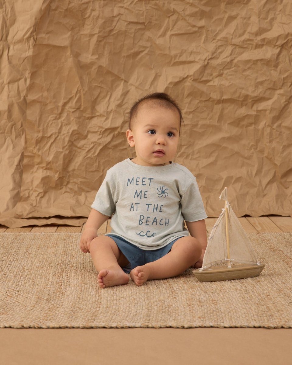 Raw Edge Tee || Meet Me At The Beach - Rylee + Cru Tops sold by Rosebud & Jo