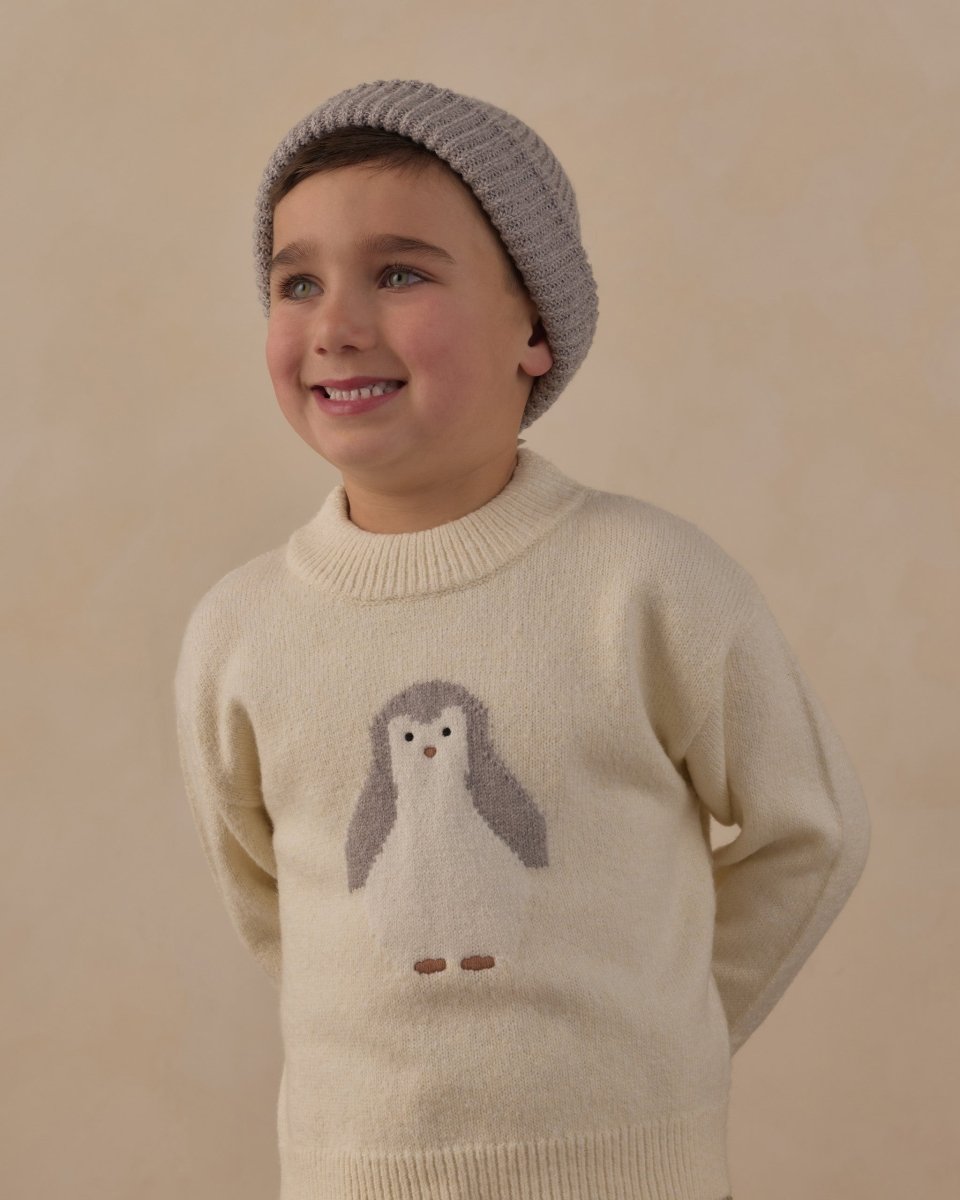 Reagan Sweater Penguin - Rylee + Cru Tops sold by Rosebud & Jo