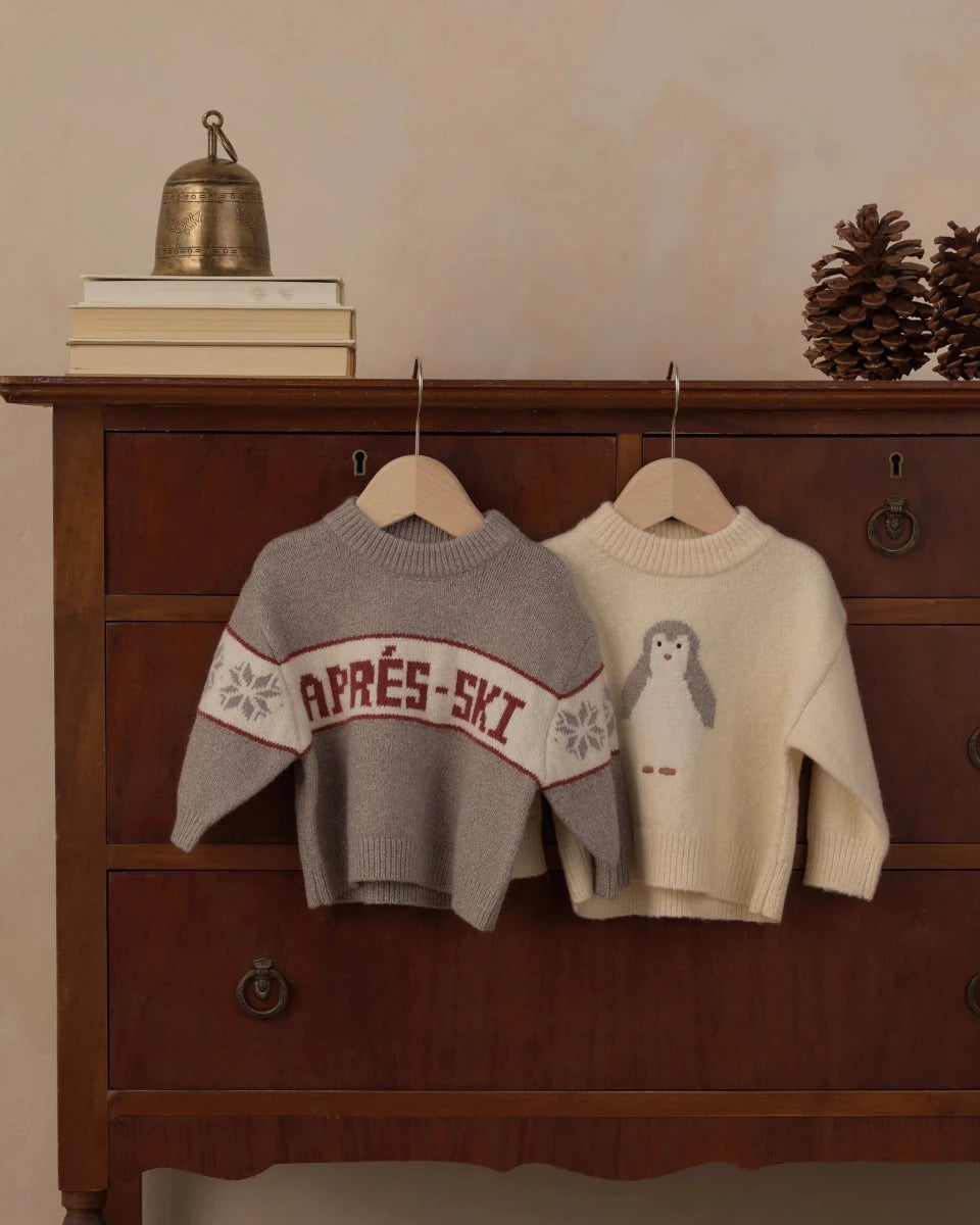 Reagan Sweater Penguin - Rylee + Cru Tops sold by Rosebud & Jo