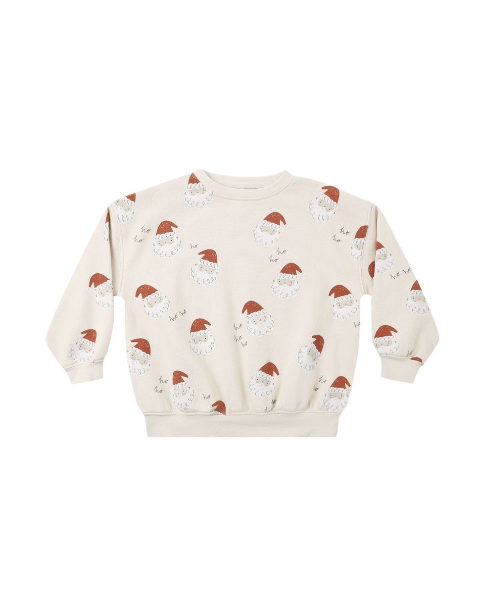 Relaxed Sweatshirt Santa - Rylee + Cru Tops sold by Rosebud & Jo