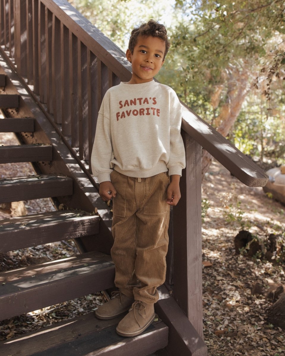 Relaxed Sweatshirt Santa's Favorite - Rylee + Cru Tops sold by Rosebud & Jo