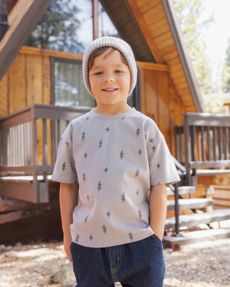 Relaxed Tee Bolts - Rylee + Cru Tops sold by Rosebud & Jo