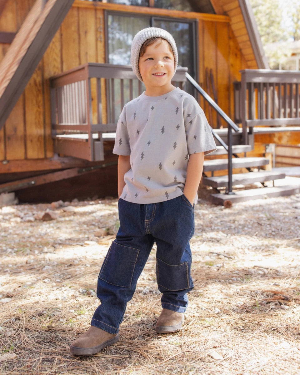 Relaxed Tee Bolts - Rylee + Cru Tops sold by Rosebud & Jo