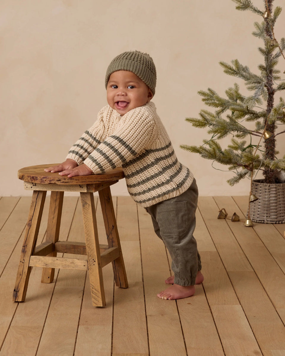 Rex Sweater in Forest - Quincy Mae Baby & Toddler Clothing sold by Rosebud & Jo