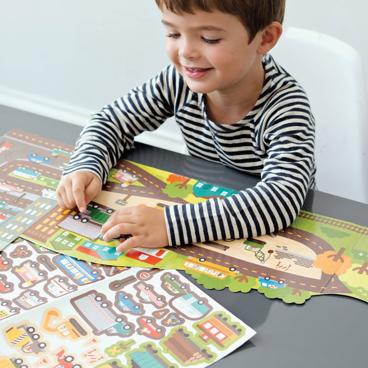 Roads & Rails Sticker Activity Set - Chronicle Books Toys sold by Rosebud & Jo