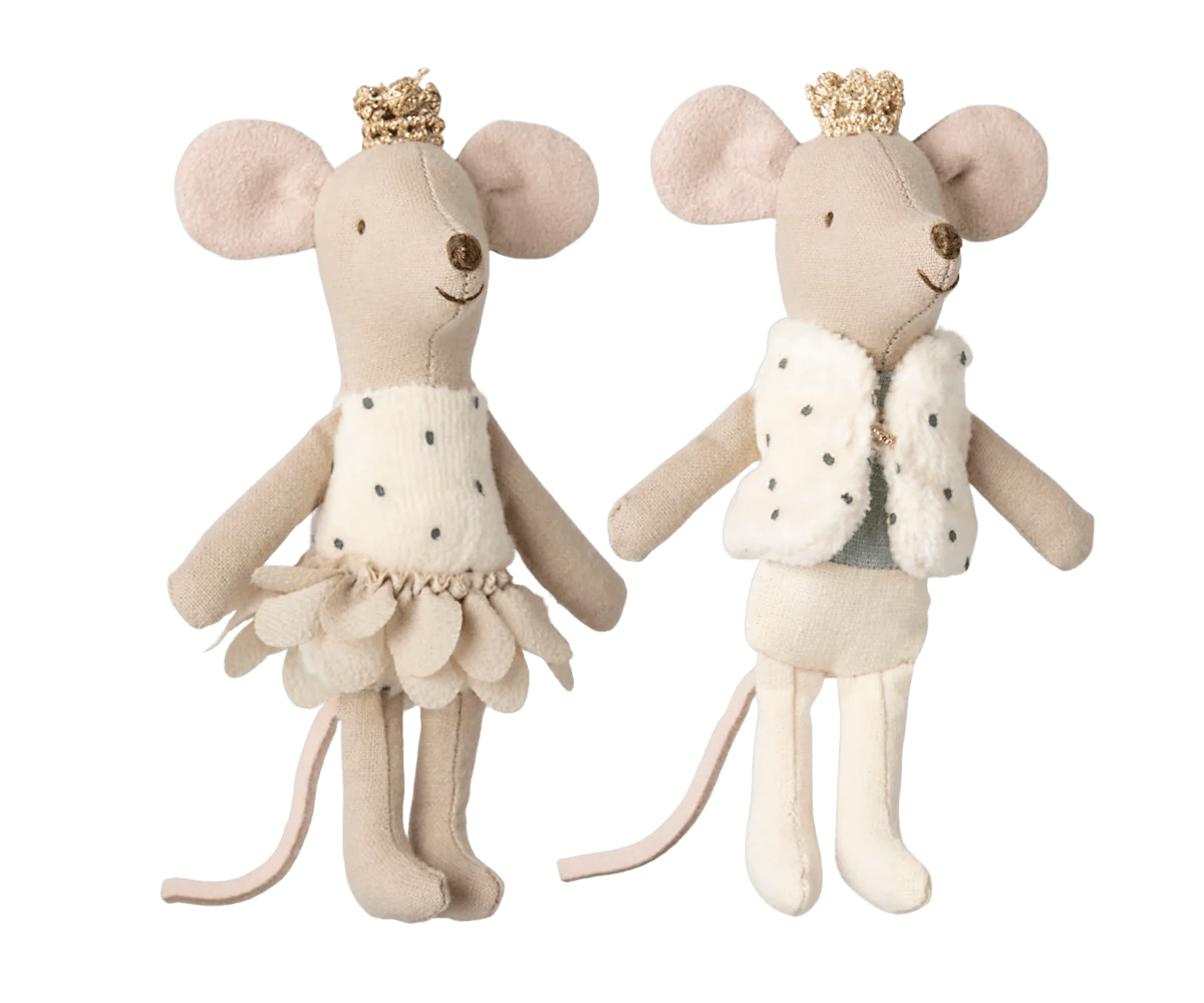 Royal Twin Mice, Little Sister & Brother in Matchbox - Maileg Toy sold by Rosebud & Jo