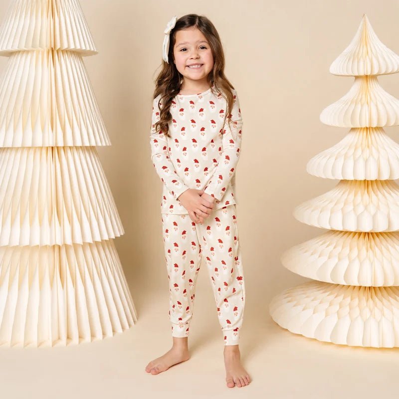 Santa Baby Kids Loungewear Set - Lou Lou & Company Top & Bottom Sets sold by Rosebud & Jo
