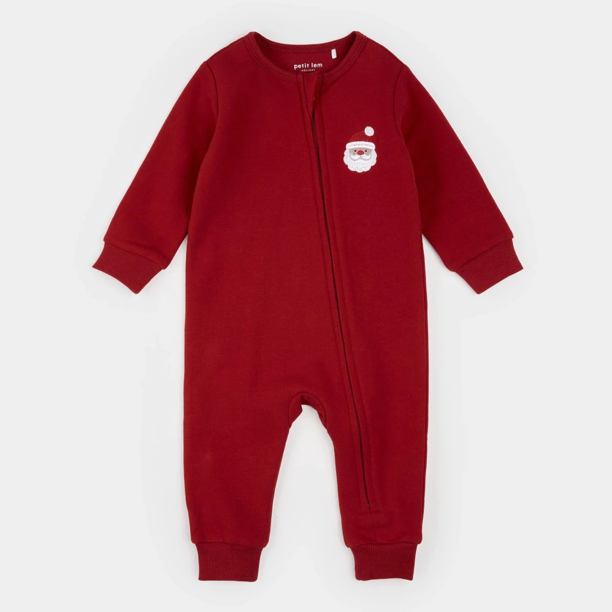 Santa Baby on Sled Red Playsuit - Petite Lem Rompers & Jumpers sold by Rosebud & Jo