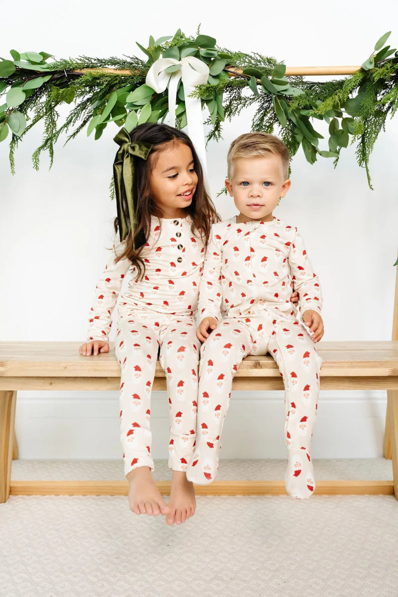Santa Christmas Top and Bottoms - Lou Lou & Company Baby & Toddler Clothing sold by Rosebud & Jo