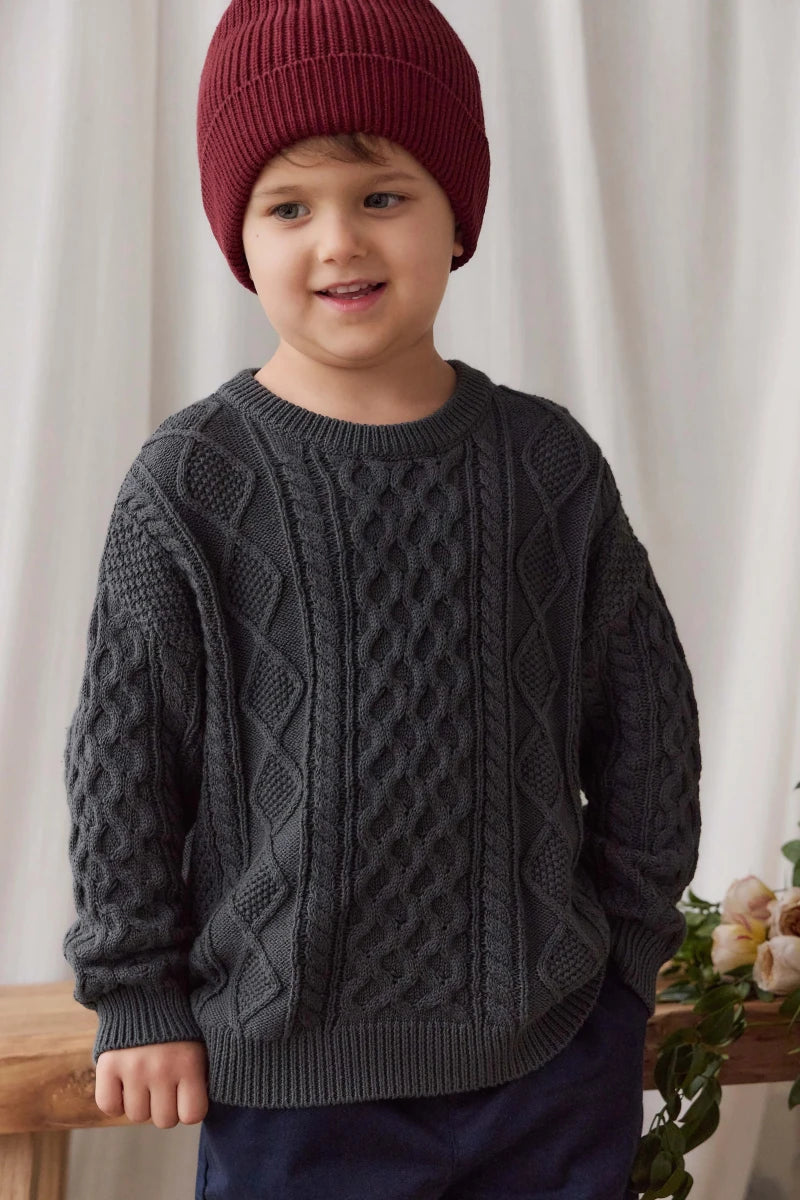 Sawyer Knit Jumper - Umber - Jamie Kay Tops sold by Rosebud & Jo