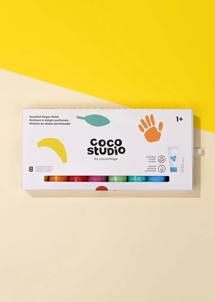 Scented Finger Paint Set - 8 Colors - Coco Village Art sold by Rosebud & Jo