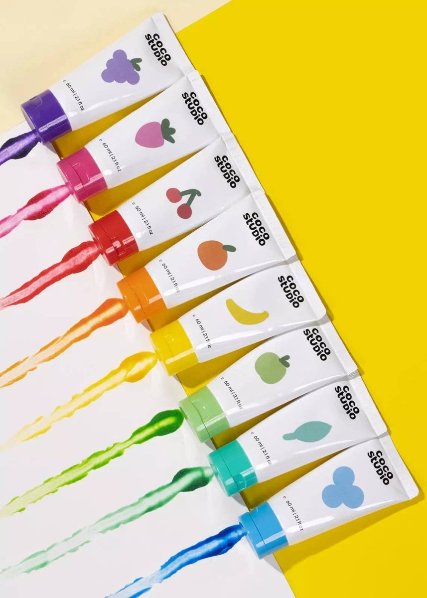 Scented Finger Paint Set - 8 Colors - Coco Village Art sold by Rosebud & Jo