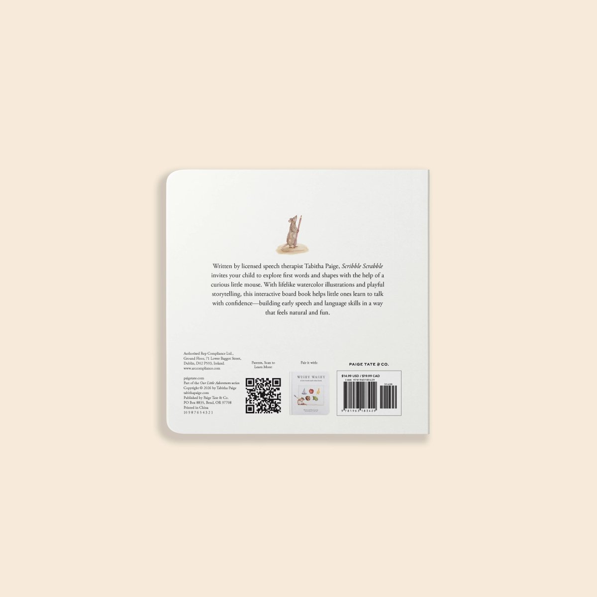 Scribble Scrabble: A Board Book of First Words - Paige Tate & Co. Books sold by Rosebud & Jo