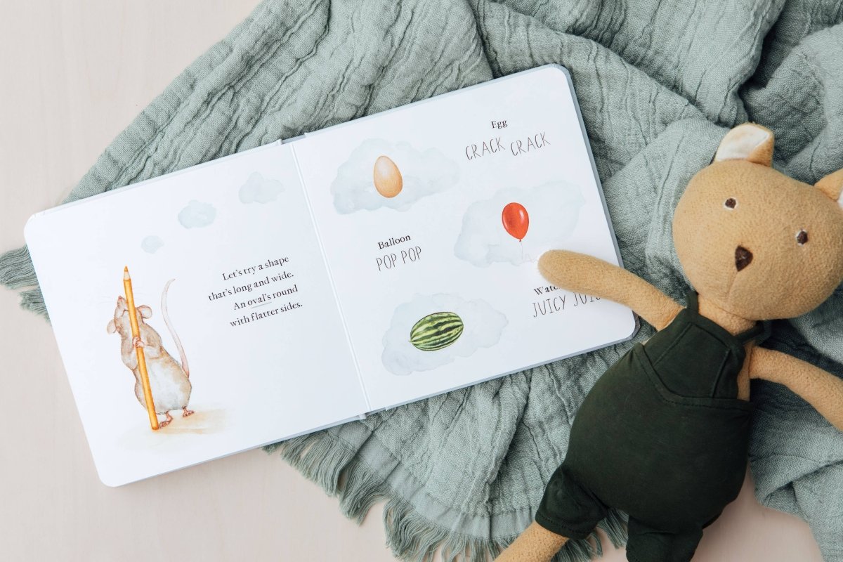Scribble Scrabble: A Board Book of First Words - Paige Tate & Co. Books sold by Rosebud & Jo