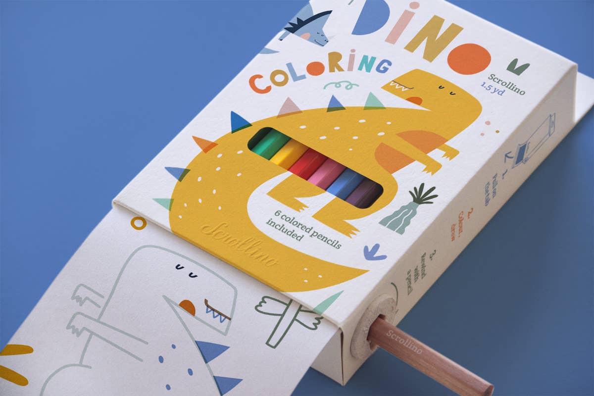 Scrollino Coloring Book - Scrollino Art sold by Rosebud & Jo