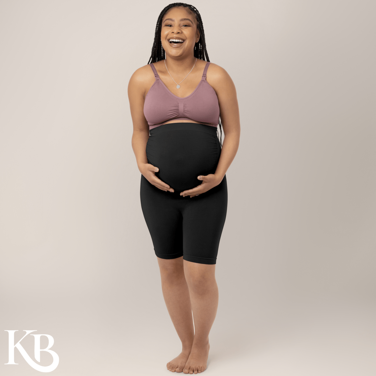 Seamless Bamboo Maternity No Rub Short - Kindred Bravely Maternity Clothes sold by Rosebud & Jo