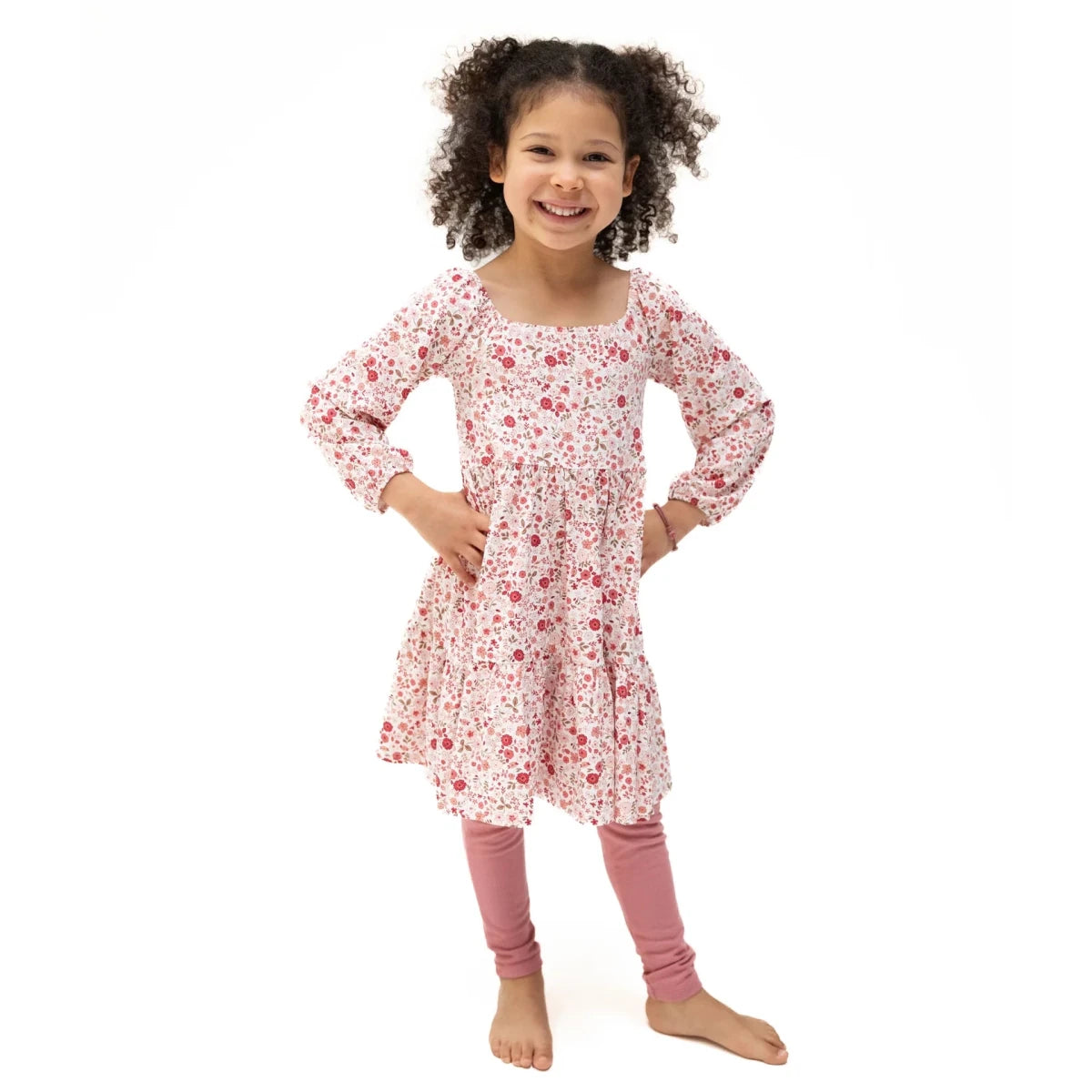Serene Floral - Cap Sleeve Dress and Legging - Angel Dear Top & Bottom Sets sold by Rosebud & Jo