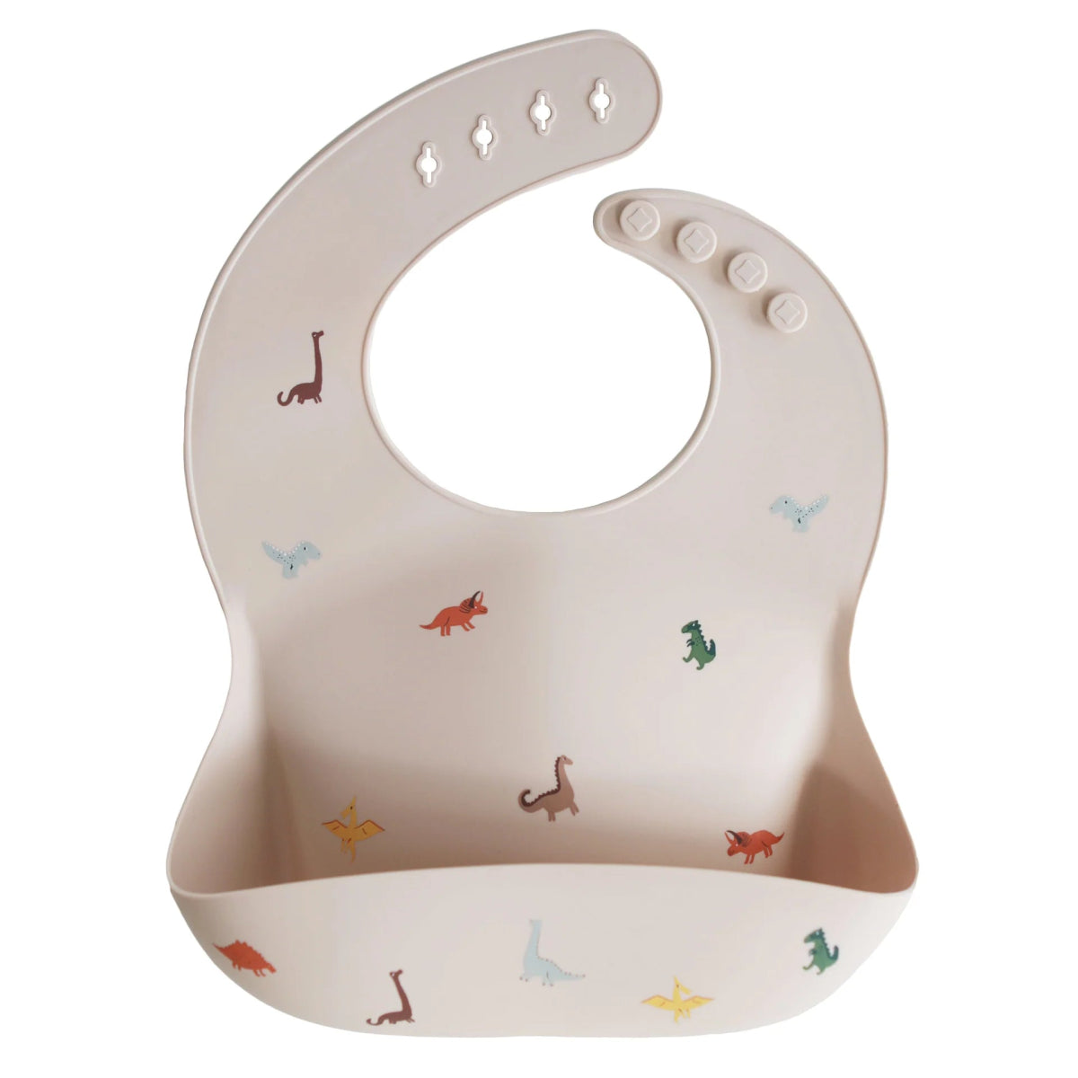 Silicone Baby Bib – Dinosaurs - Mushie Bib sold by Rosebud & Jo