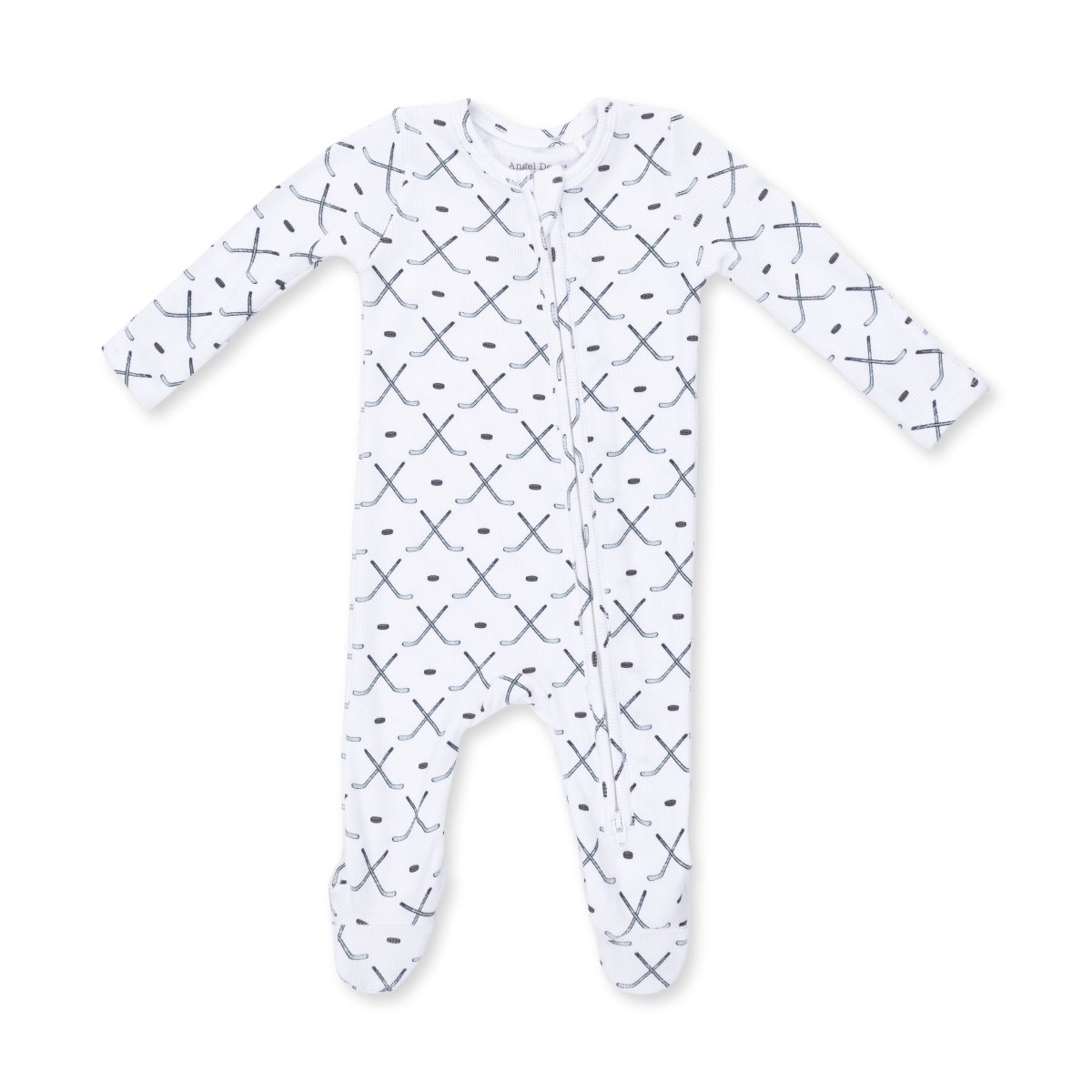Simple Hockey - 2 Way Zipper Footie - Angel Dear Footies sold by Rosebud & Jo