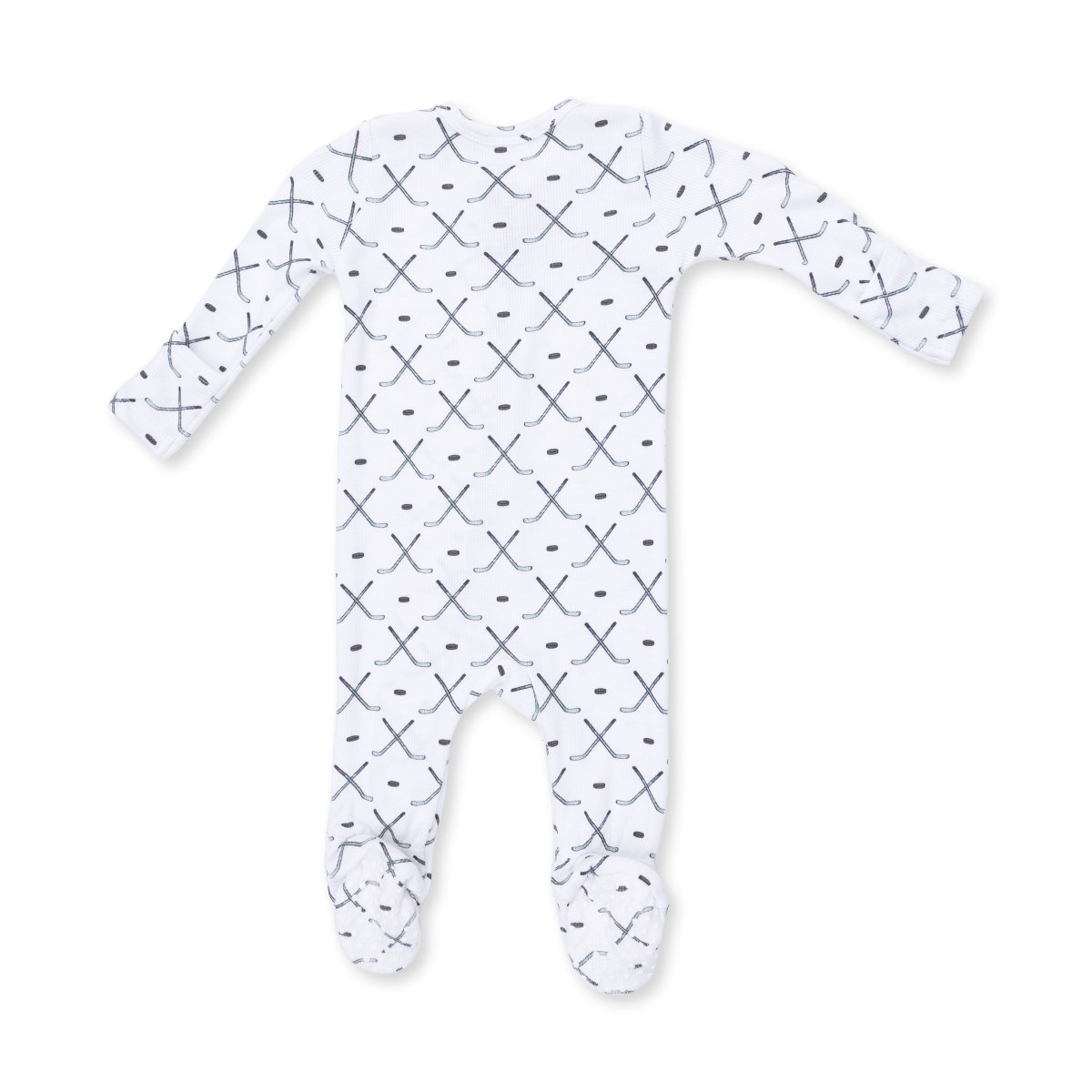 Simple Hockey - 2 Way Zipper Footie - Angel Dear Footies sold by Rosebud & Jo