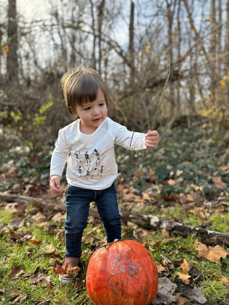 Skeleton Long Sleeve Shirt - Me & Henry Baby & Toddler Clothing sold by Rosebud & Jo