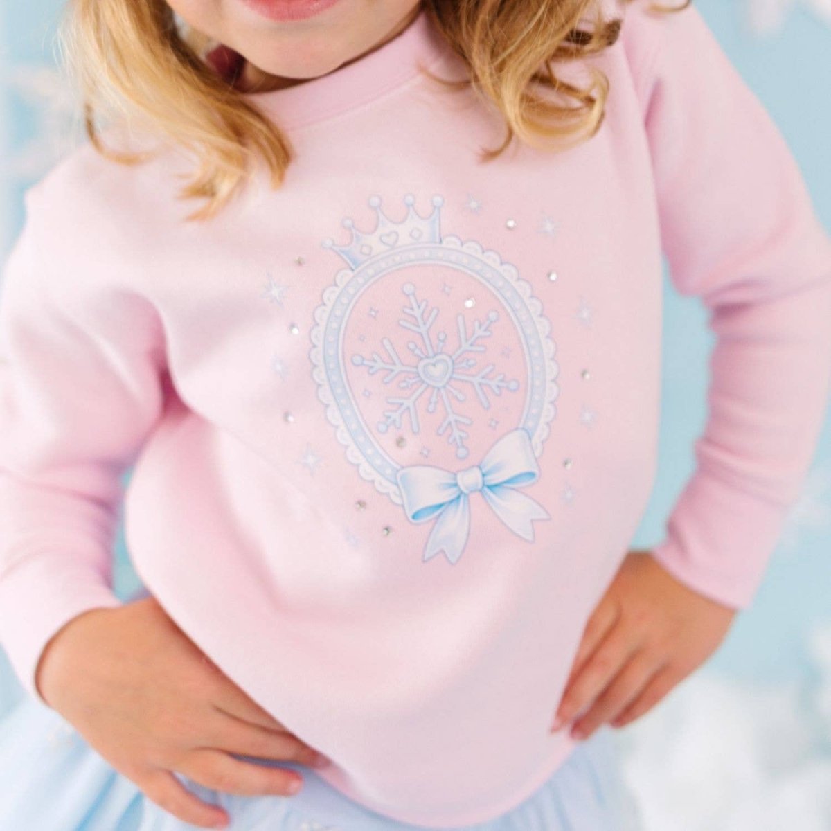 Snowflake Princess Sweatshirt - Sweet Wink Tops sold by Rosebud & Jo