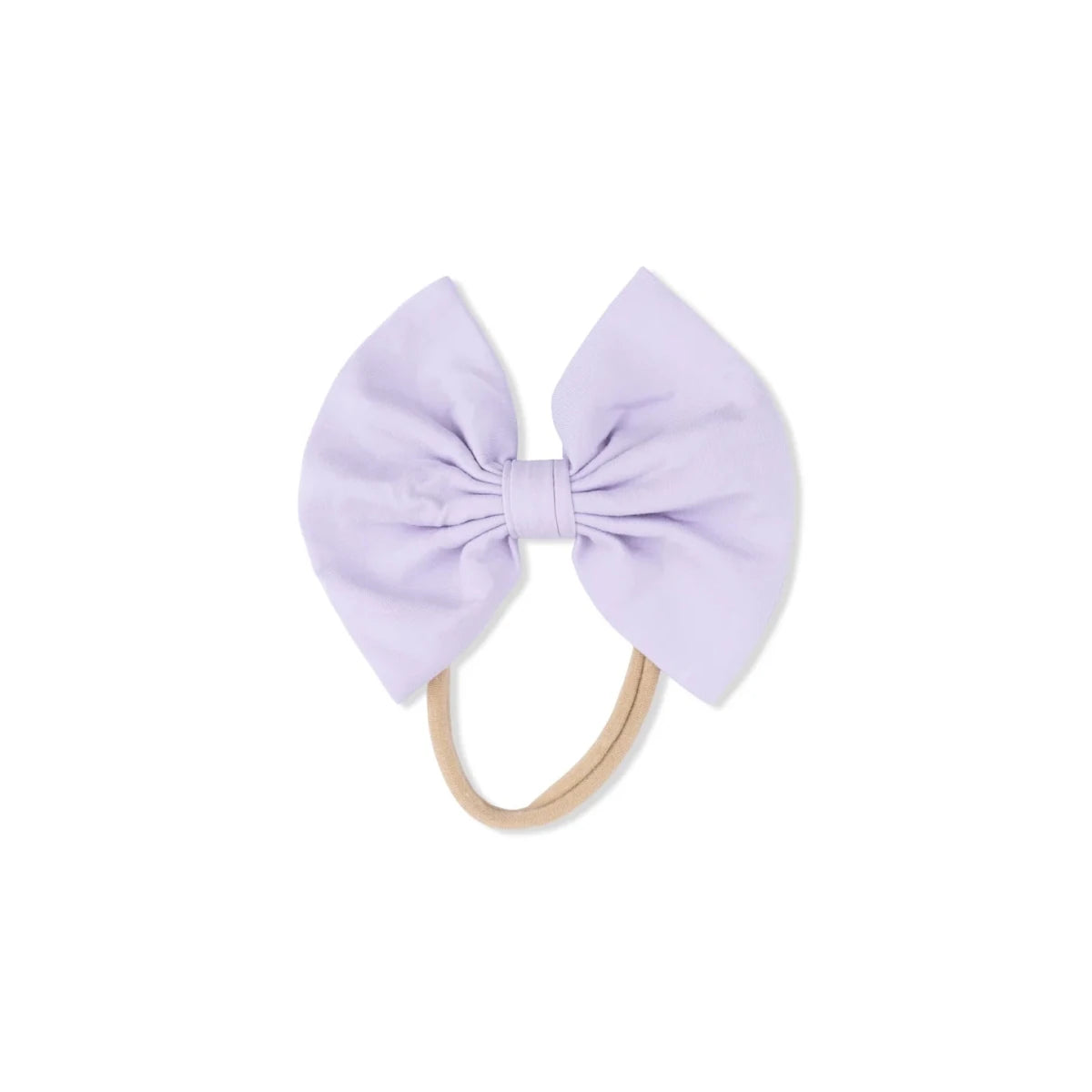 Solid Orchid Petal Purple Bow on Headband - Angel Dear Hair Accessories sold by Rosebud & Jo