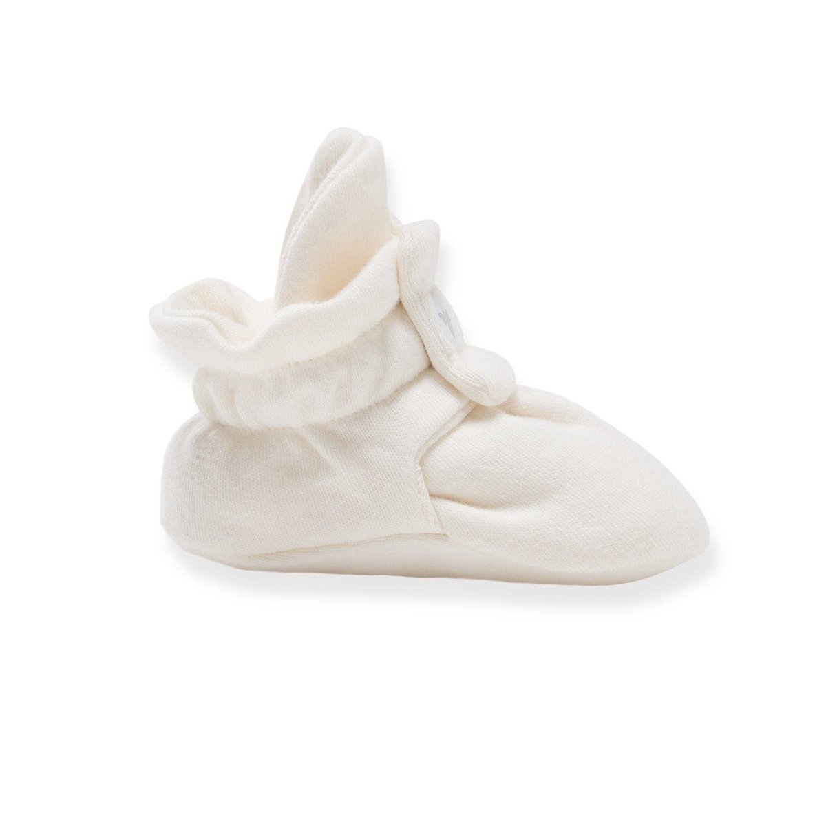 Solid Organic Cotton Baby Booties - Eggshell - Burt's Bees Baby Shoes sold by Rosebud & Jo