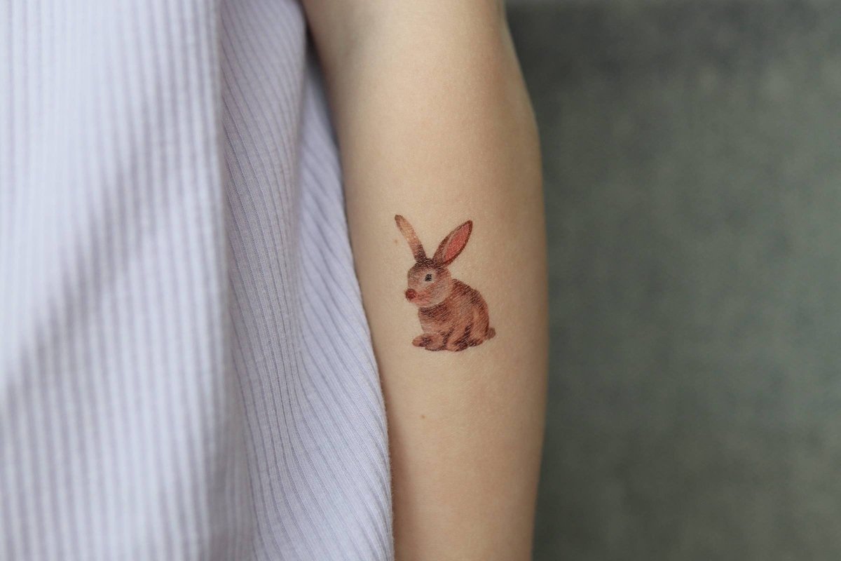 Spring Bunny Temporary Tattoos - Saint Tattoos Toy sold by Rosebud & Jo