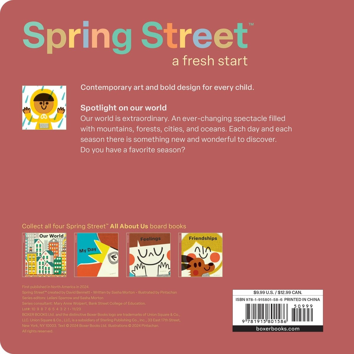 Spring Street All About Us: Our World - Hachette Book Group Books sold by Rosebud & Jo