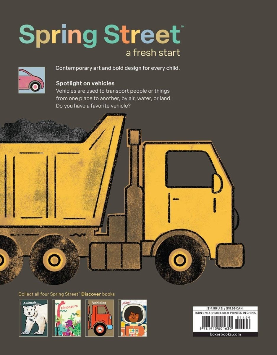 Spring Street Discover: Vehicles - Hachette Book Group Books sold by Rosebud & Jo