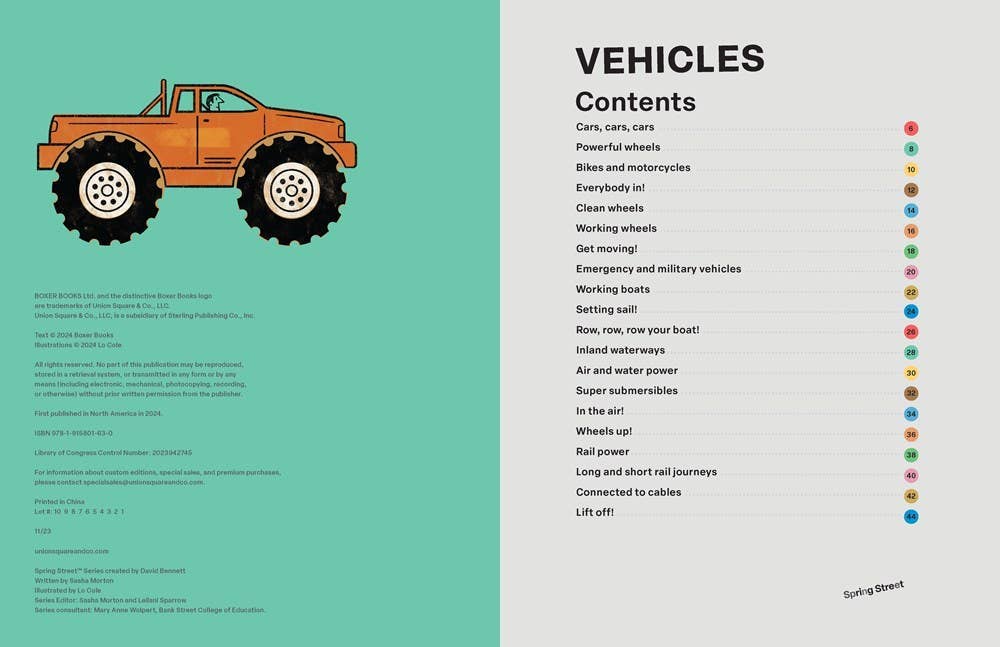 Spring Street Discover: Vehicles - Hachette Book Group Books sold by Rosebud & Jo