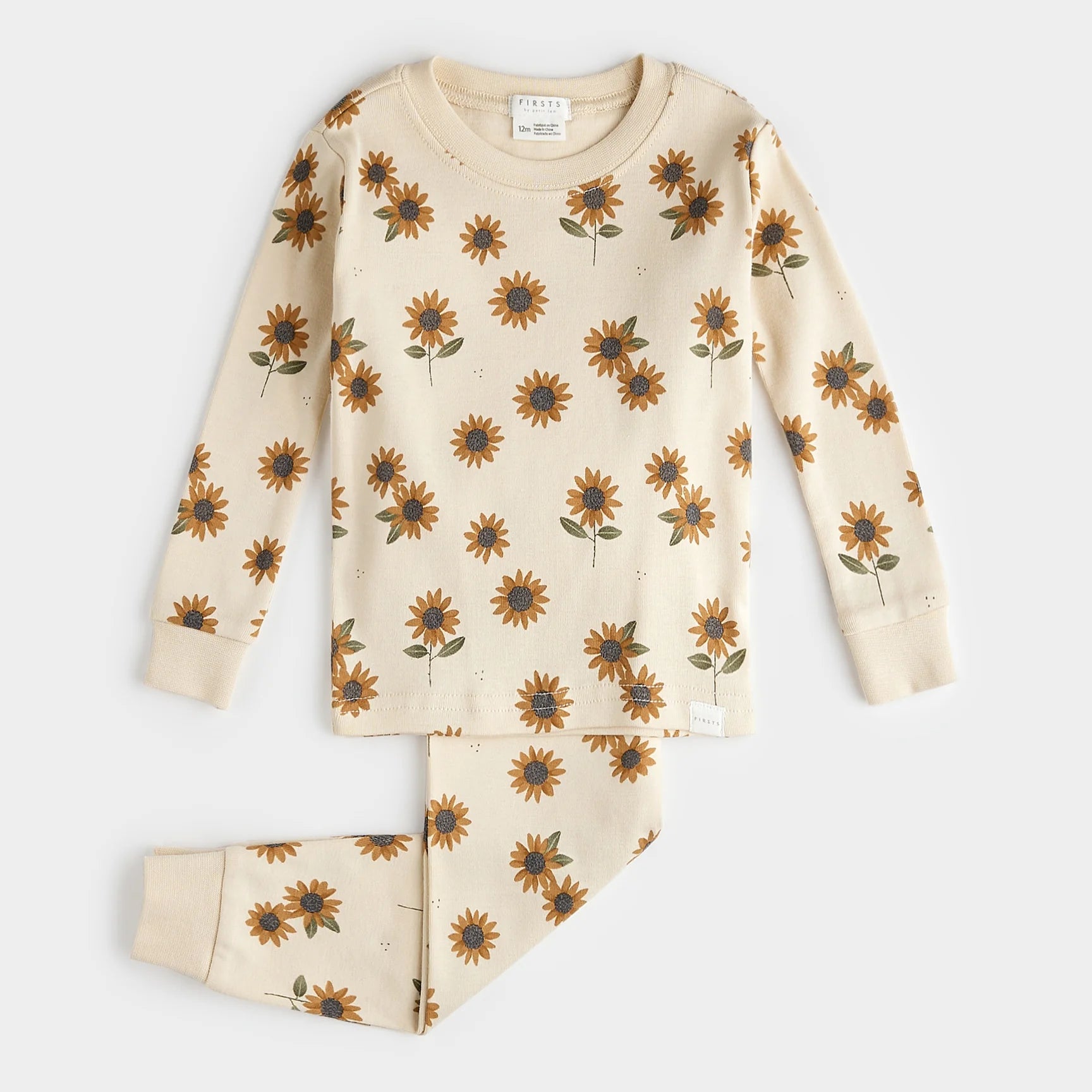 Sunflower Print PJ Set