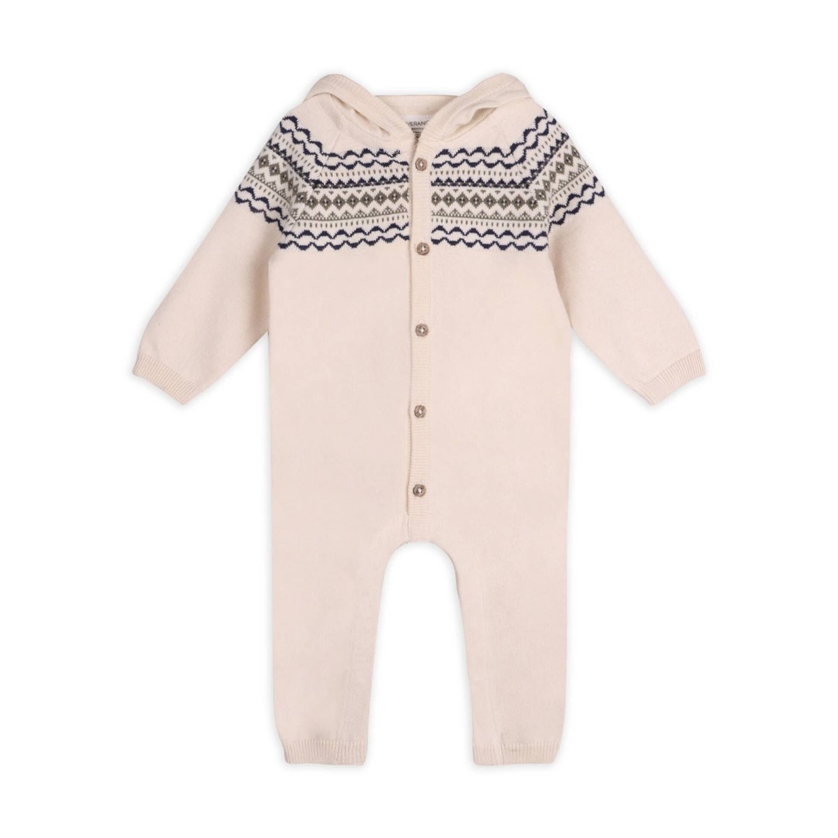 Sweater Knit Baby Hooded Jumpsuit - Viverano Organics Baby & Toddler Clothing sold by Rosebud & Jo