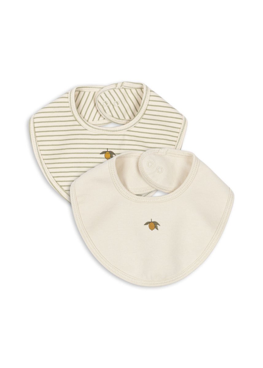 Tea Stripe 2 - Pack Bibs - Konges Sløjd A/S Bib sold by Rosebud & Jo