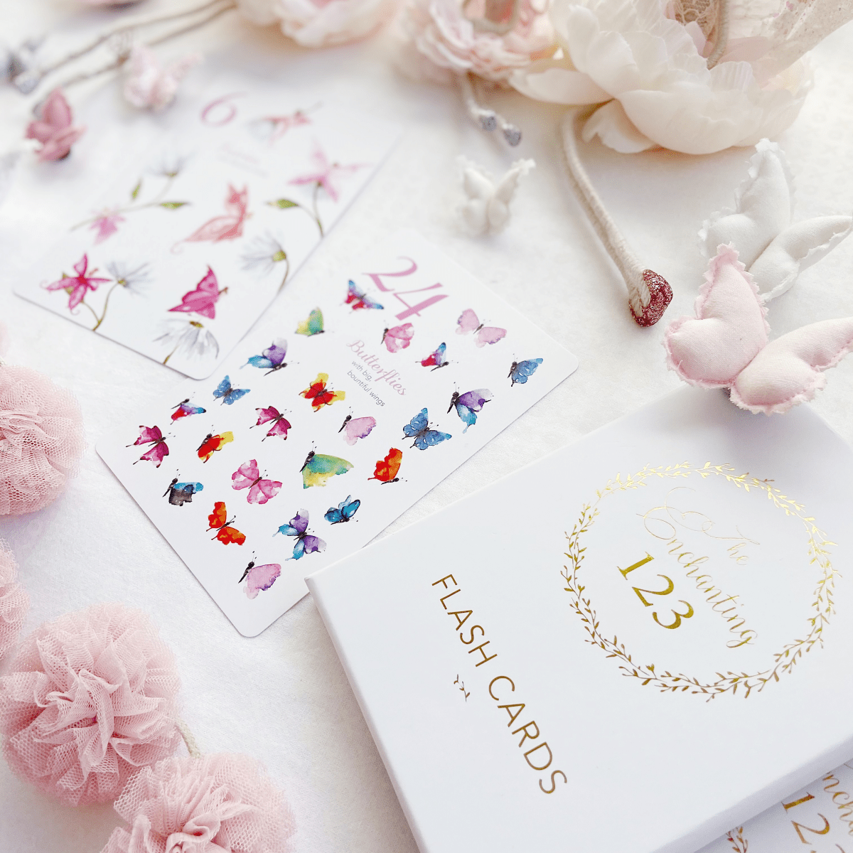 The Enchanting 123 Flash Cards - Learning for Toddlers and Preschoolers - Adored Illustrations Toys sold by Rosebud & Jo
